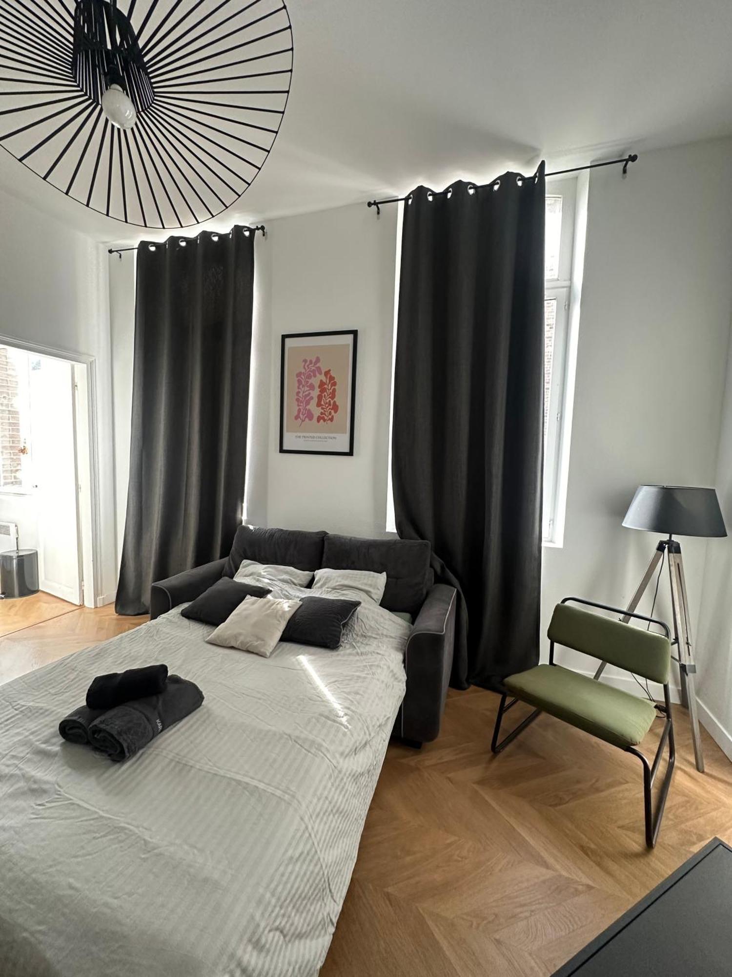 אמיינס Spacieux Appt Haussmannien Parking Prive מראה חיצוני תמונה